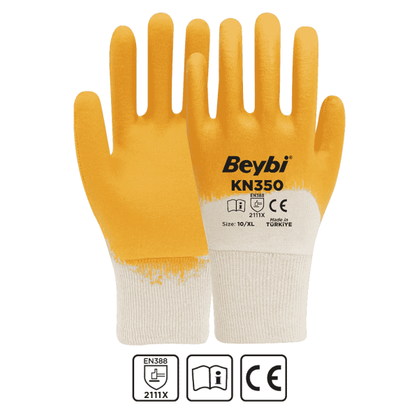 KN350 Pamuk Nitril Eldiven NO: 9 - Çift
