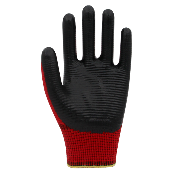 Beybi PN Zebra Polyester Örme Nitril Eldiven