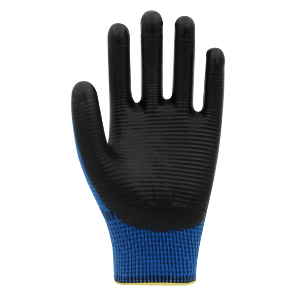 Beybi PN Zebra Polyester Örme Nitril Eldiven NO: 10 - Çift - Turuncu