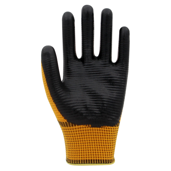 Beybi PN Zebra Polyester Örme Nitril Eldiven