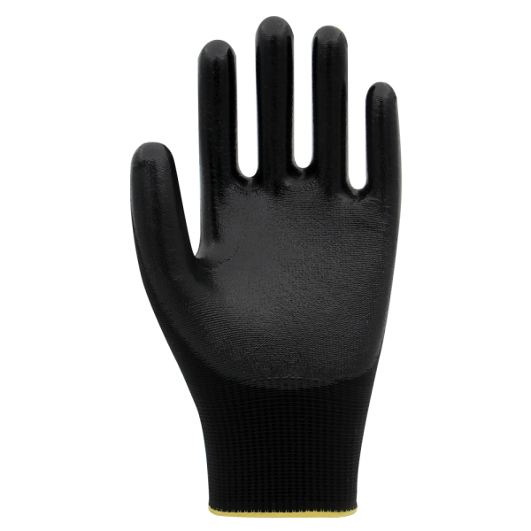 PN7 Polyester Örme Nitril Eldiven NO: 9 - Çift - Beyaz\Sarı