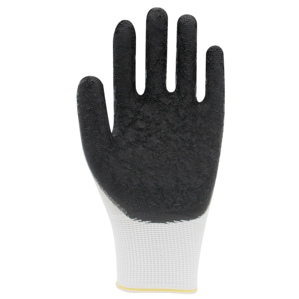 Beybi PL9 Polyester Örme Lateks Eldiven NO: 9 - Çift - Mavi\Siyah