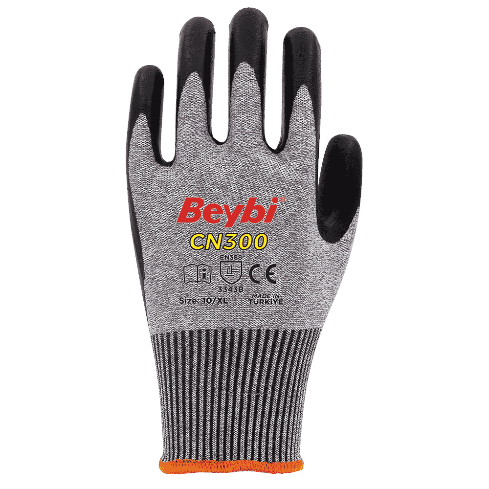 Beybi CN300 Nitril Kaplı Kesilmeye Dirençli Eldiven