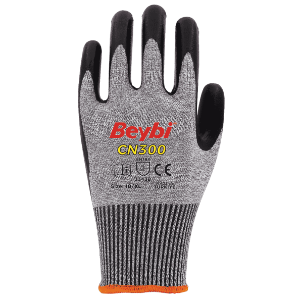 Beybi CN300 Nitril Kaplı Kesilmeye Dirençli Eldiven