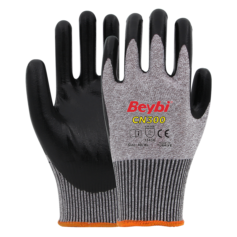 Beybi CN300 Nitril Kaplı Kesilmeye Dirençli Eldiven