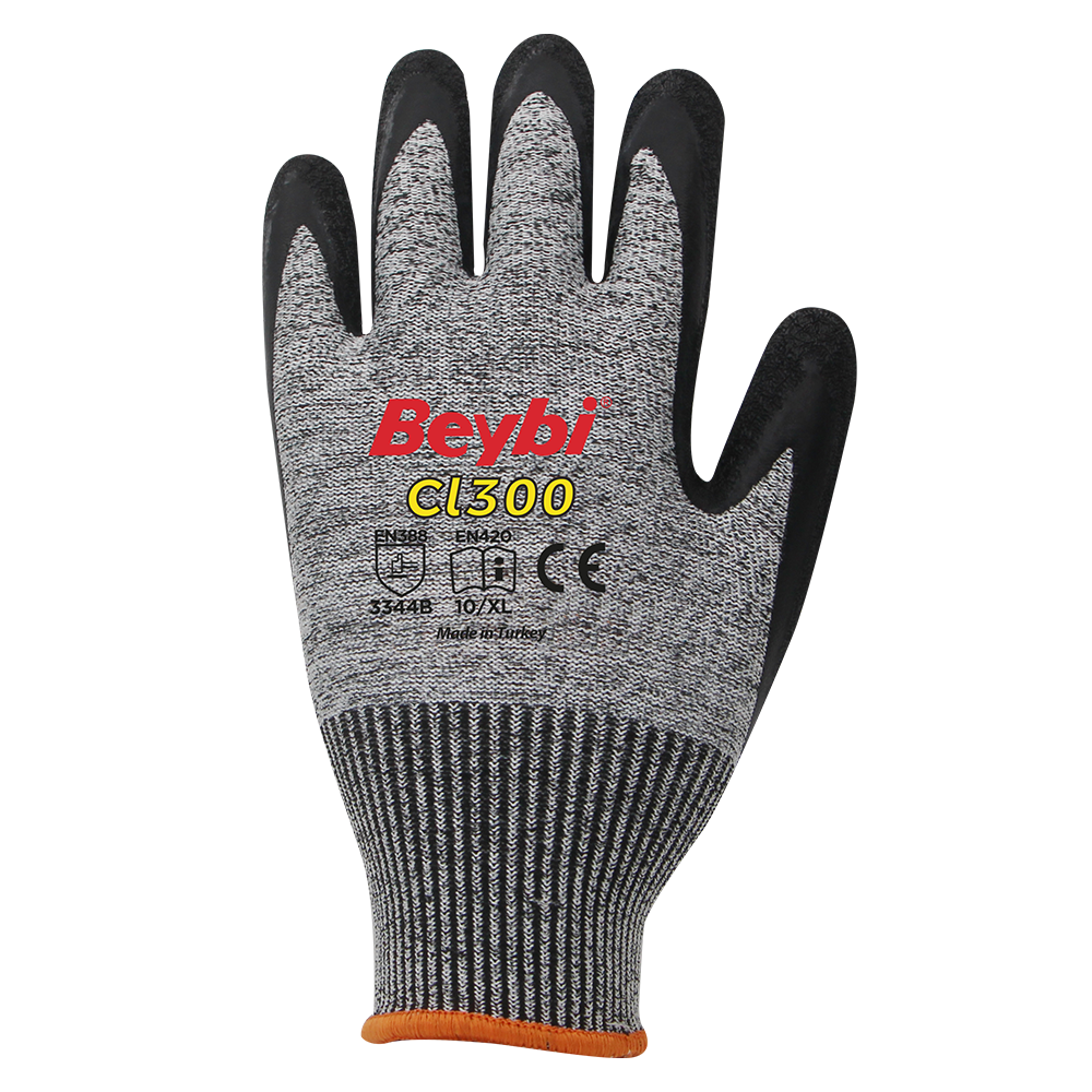 Beybi CL300 Lateks Kaplı Kesilmeye Dirençli Eldiven