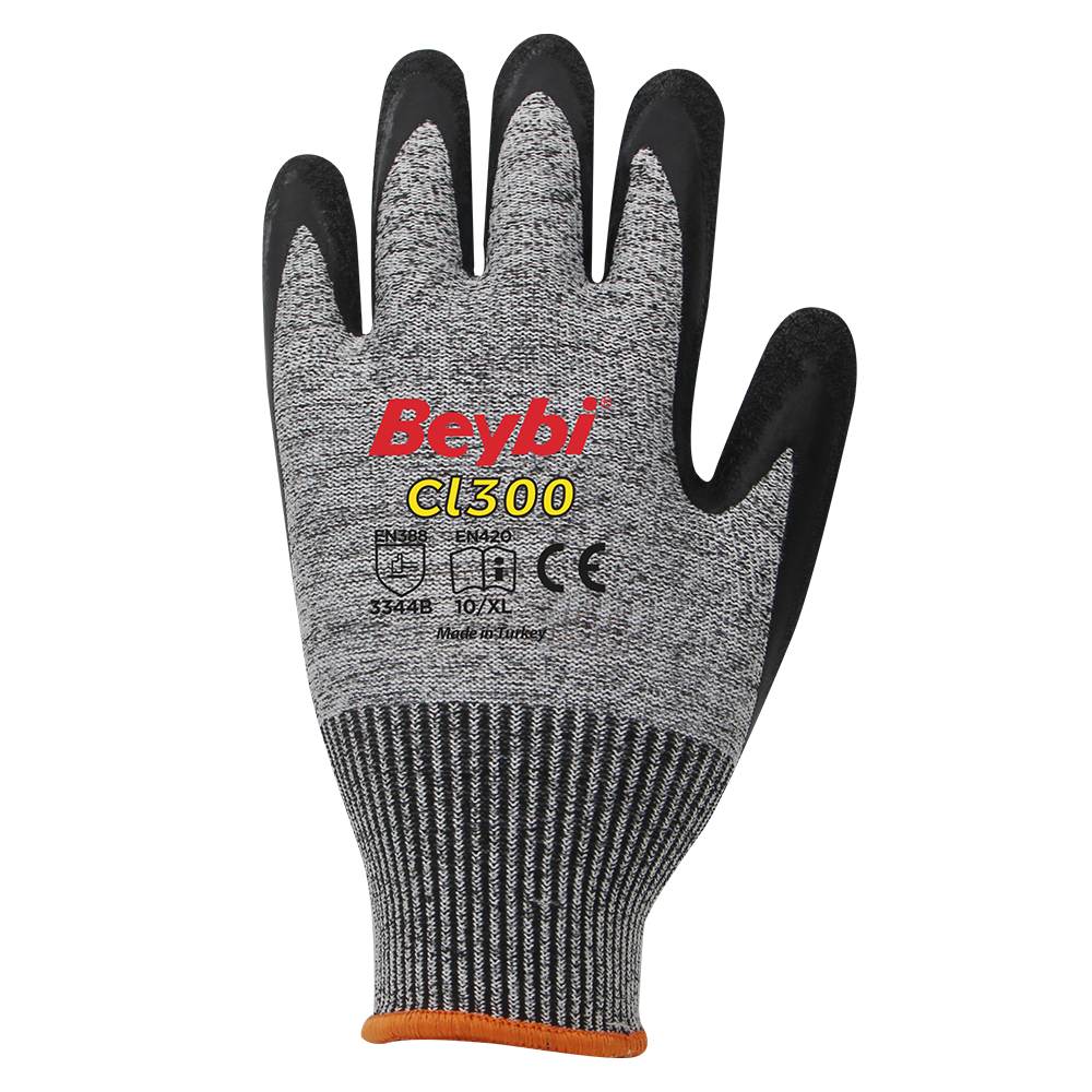 Beybi CL300 Lateks Kaplı Kesilmeye Dirençli Eldiven