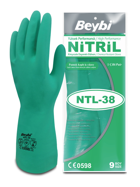 Beybi NTL38 Nitril İş Eldiveni
