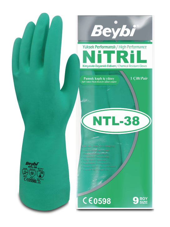 Beybi NTL38 Nitril İş Eldiveni