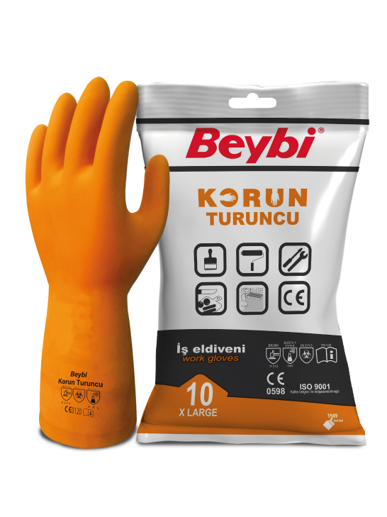 Beybi Korun Turuncu İş Eldiveni