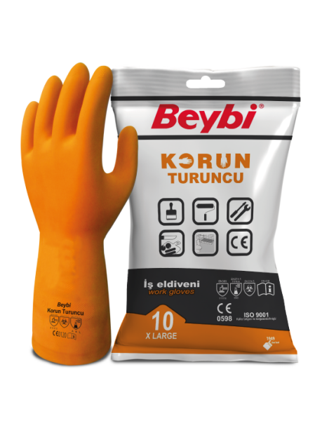 Beybi Korun Turuncu İş Eldiveni