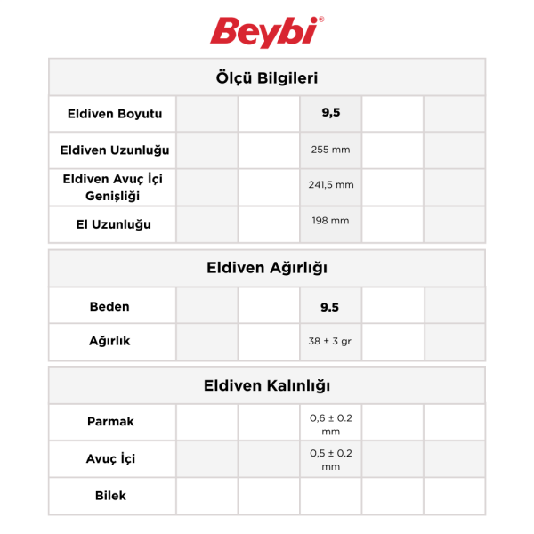 Beybi Korun Normal İş Eldiveni