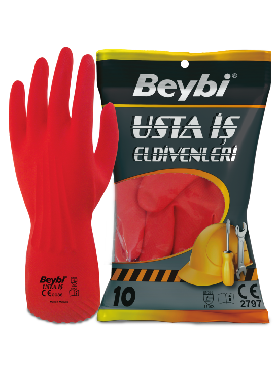 Usta İş Lateks Eldiven Çift - NO: 9.5