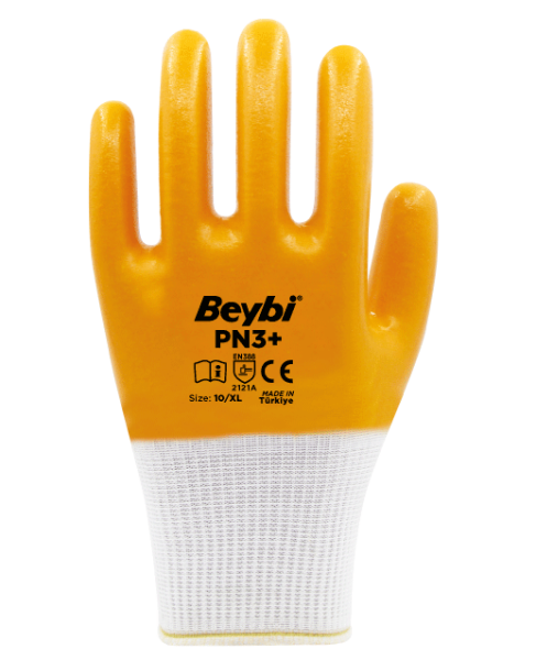 Beybi PN3+ Polyester Örme Nitril Eldiven