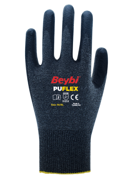 Beybi PU FLEX  Poliüretan Kaplı Polyester Örme Eldiven