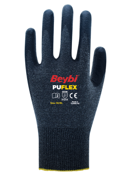 Beybi PU FLEX  Poliüretan Kaplı Polyester Örme Eldiven