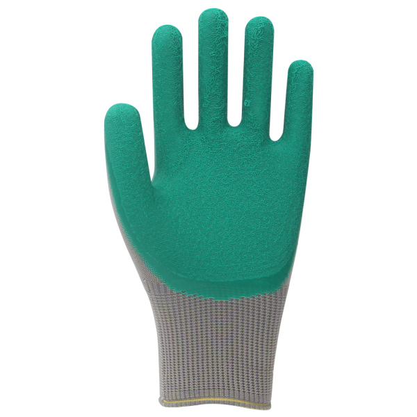 Beybi PL17 Legend Polyester Örme Lateks Eldiven NO: 10 - Koli - Yeşil