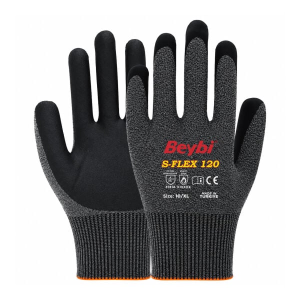 Beybi S-Flex120 Sandy Finish Kaplı Eldiven