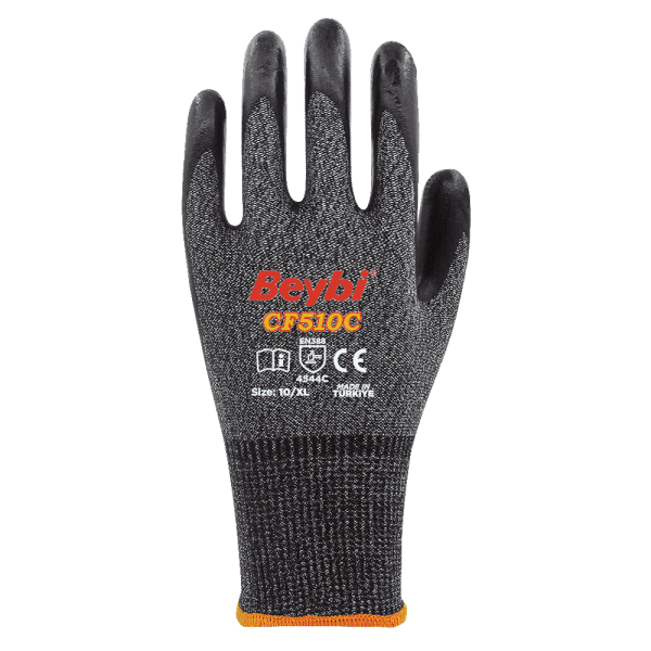 CF510C Köpük Nitril Kaplı Kesilmeye Dirençli Eldiven