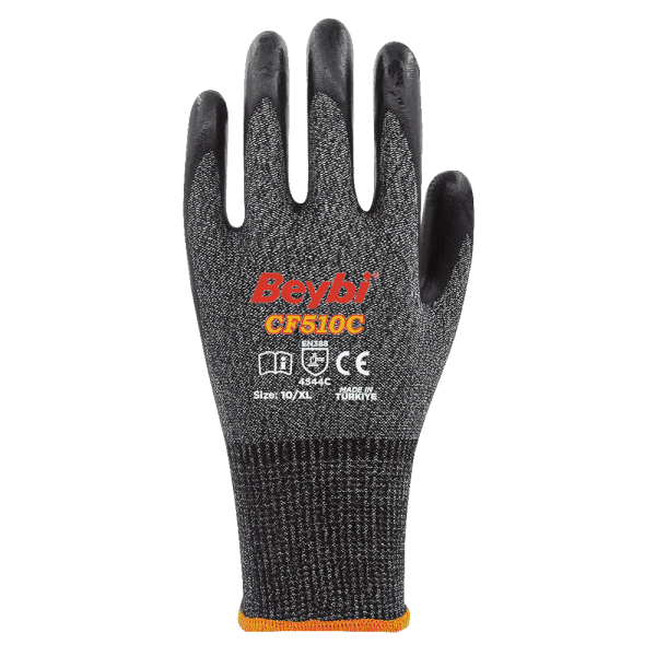 Beybi CF510C Köpük Nitril Kaplı Kesilmeye Dirençli Eldiven