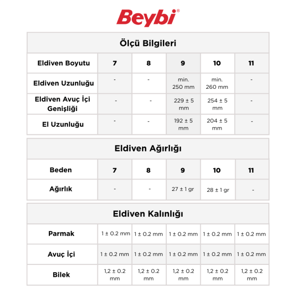 Beybi CU600 D PU Kaplı Polietilen Kesilmeye Dirençli Örme Eldiven