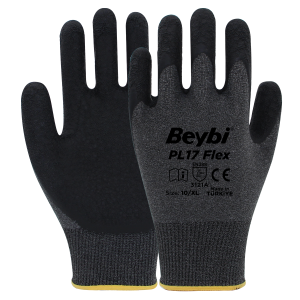 Beybi PL17 Flex Likralı İpten Örme Lateks Eldiven
