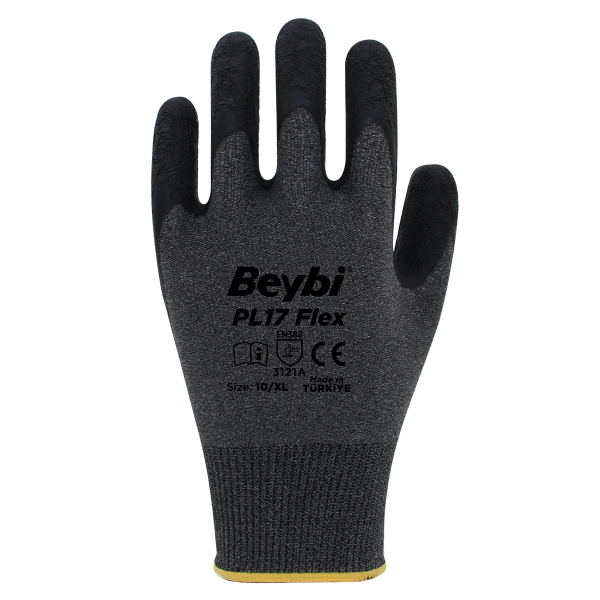Beybi PL17 Flex Likralı İpten Örme Lateks Eldiven