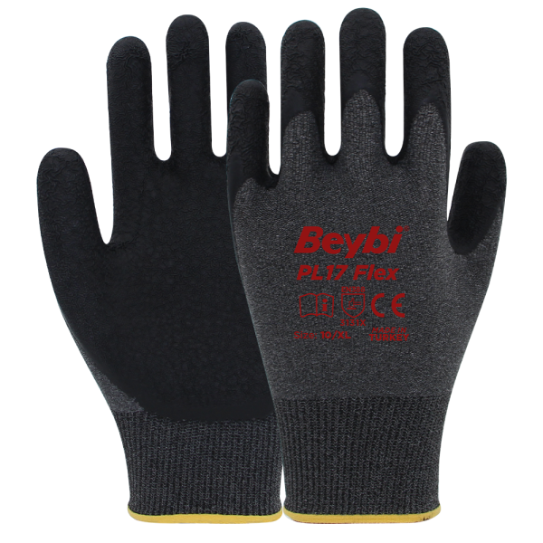 Beybi PL17 Flex Likralı İpten Örme Lateks Eldiven