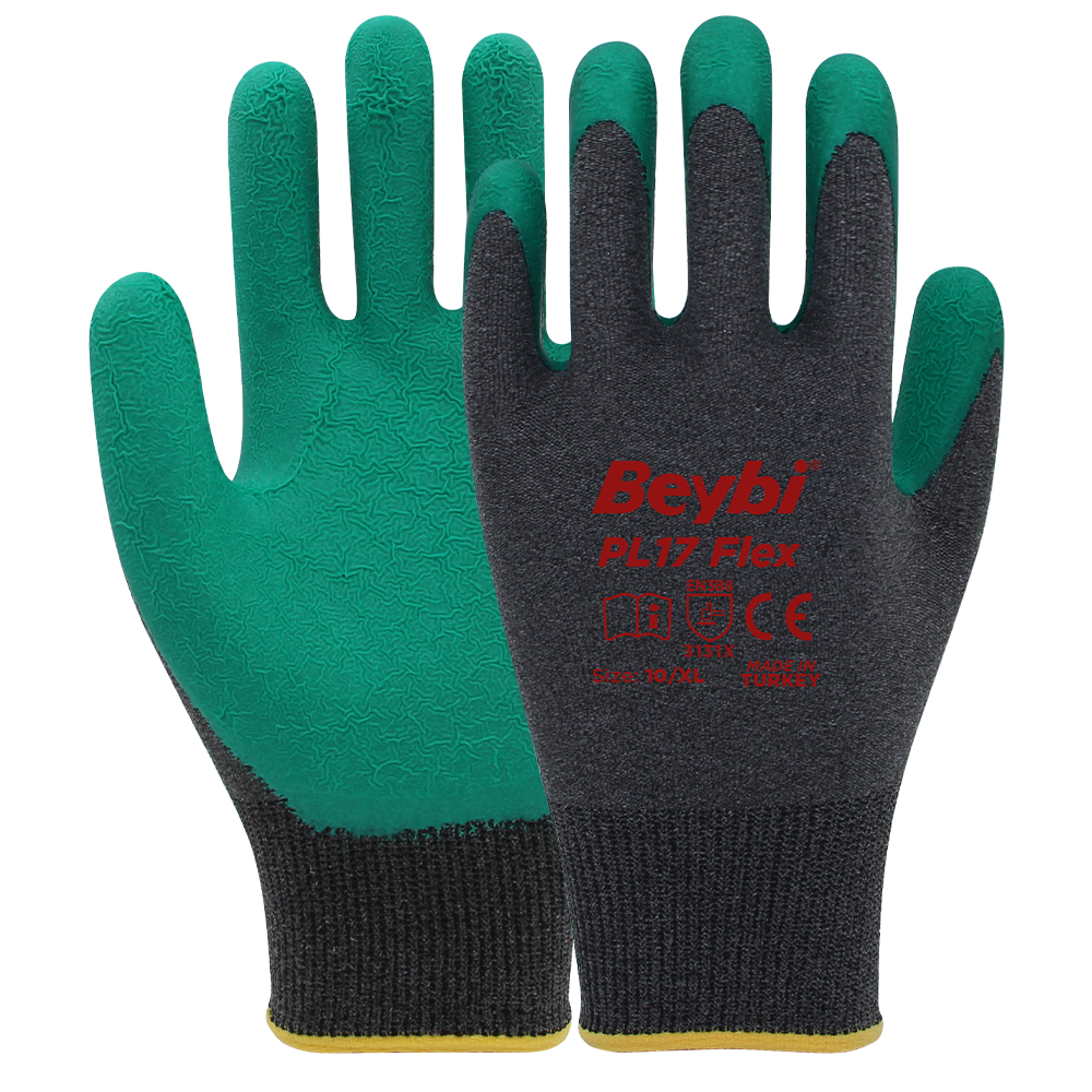 Beybi PL17 Flex Likralı İpten Örme Lateks Eldiven
