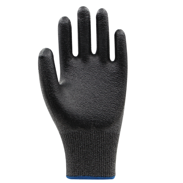 Beybi PN7 Flex Likralı İpten Örme Nitril Kaplı Eldiven NO: 9 - Çift - Gri\Siyah