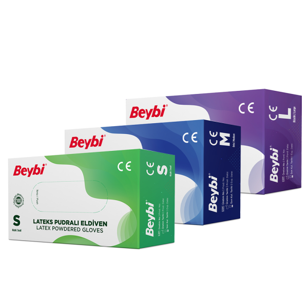Beybi Lateks Pudralı Eldiven 100'lük Kutu