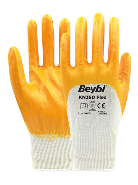 Beybi KN350 Flex Pamuk Likralı Örme Eldiven NO: 9 - Koli