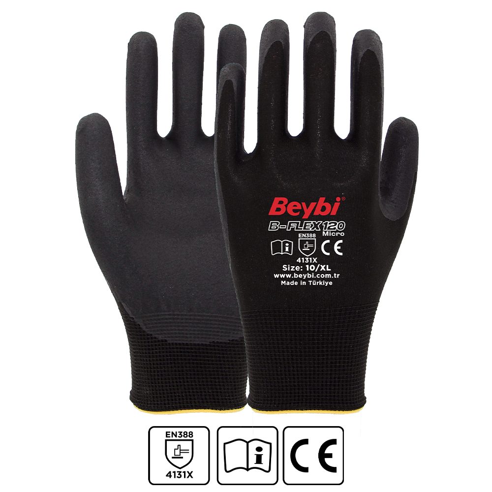 Beybi B-FLEX120 Micro Köpük Nitril Eldiven