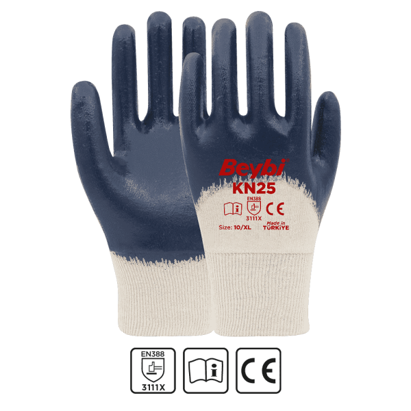 Beybi KN25 Pamuk Nitril Eldiven
