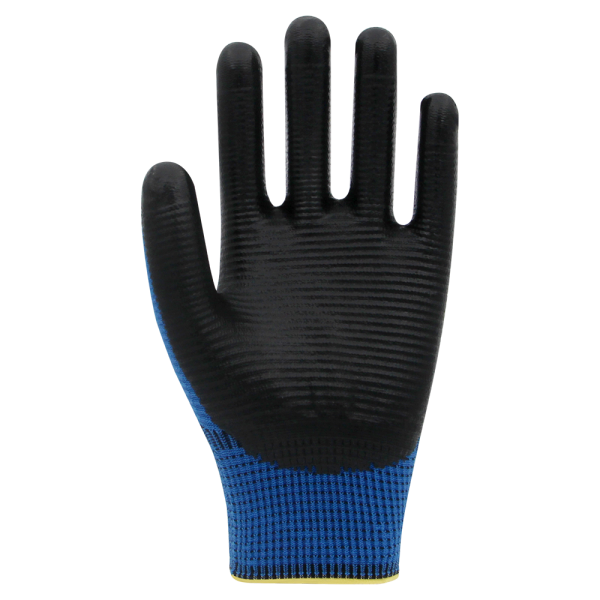 PN5 Zebra Polyester Örme Nitril Eldiven Koli - NO: 10 - Kırmızı\Siyah