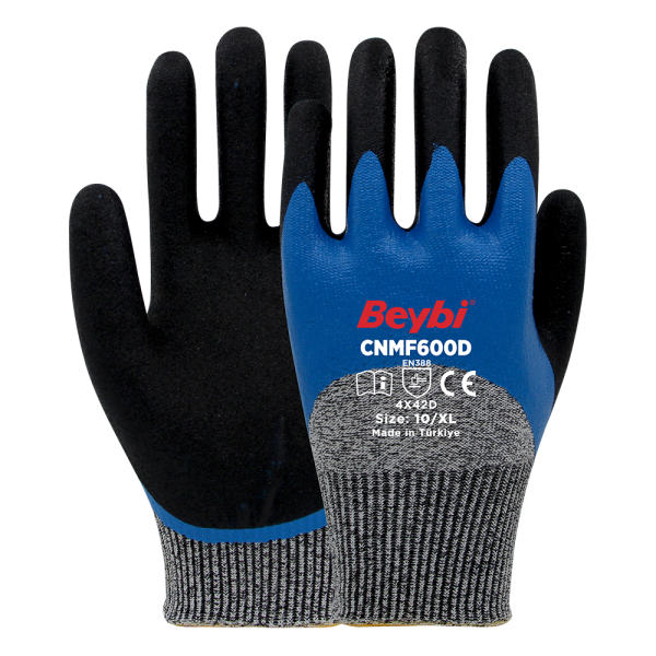 Beybi CNMF600D Kesilmeye Dayanıklı Mikro Köpük Nitril Kaplı Eldiven