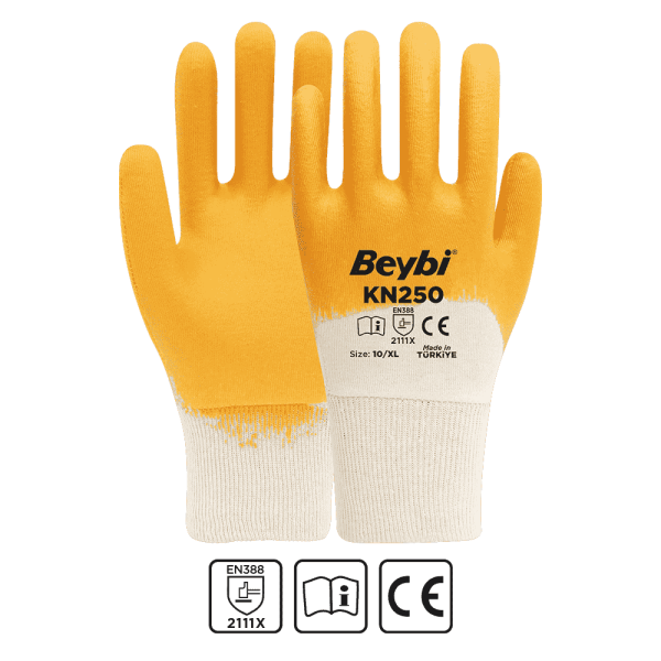 Beybi KN250 Pamuk Nitril Eldiven