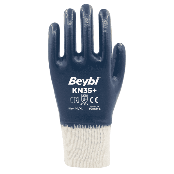 Beybi KN35+ Tam Kaplama Pamuk Nitril Eldiven