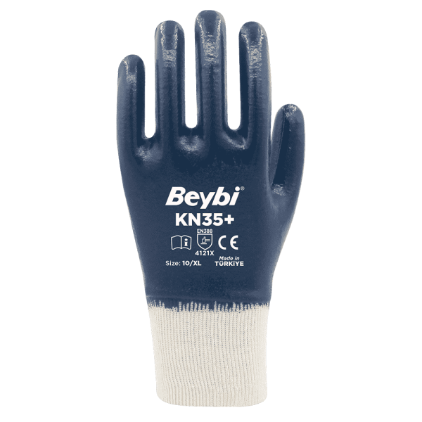 Beybi KN35+ Tam Kaplama Pamuk Nitril Eldiven