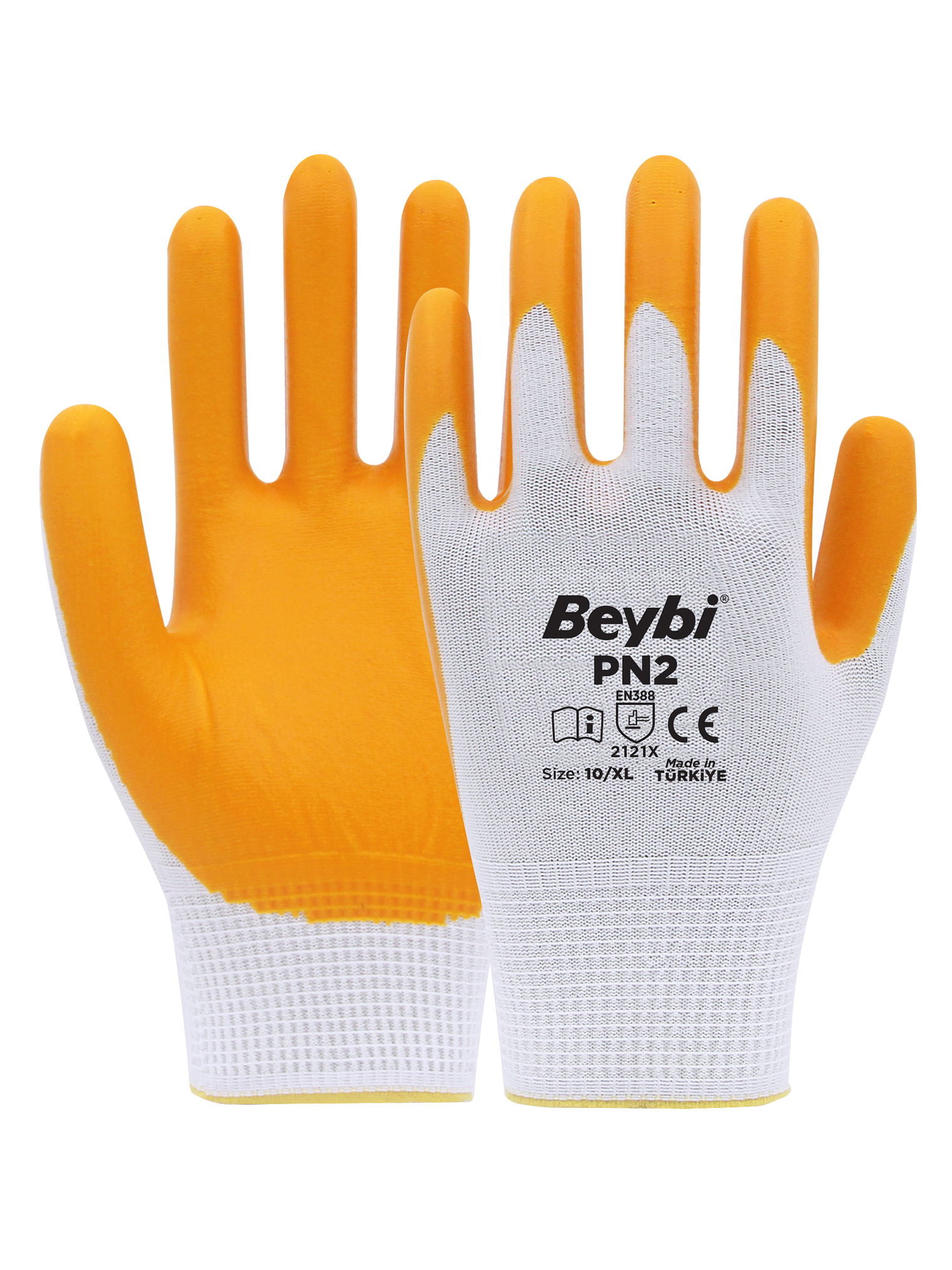 Beybi PN2 Polyester Örme Nitril Eldiven