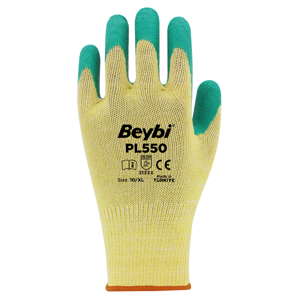Beybi PL550 Polyester Örme Lateks Eldiven