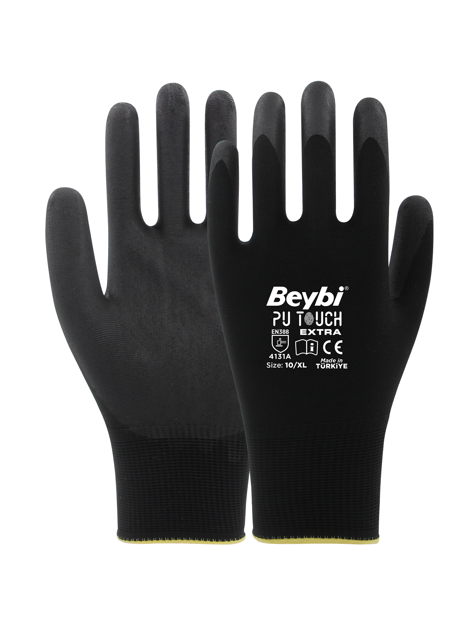 Beybi Pu Touch Ekstra Poliüretan Kaplı Polyester Örme Eldiven