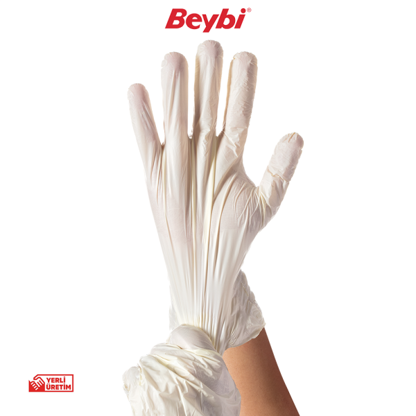 Beybi TPEX Eldiven Krem - 100'lük Kutu S - Koli