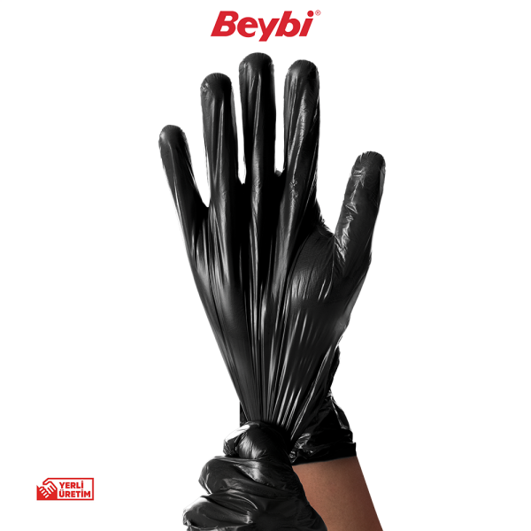 Beybi TPEX Eldiven Siyah - 100'lük Kutu Kutu - L