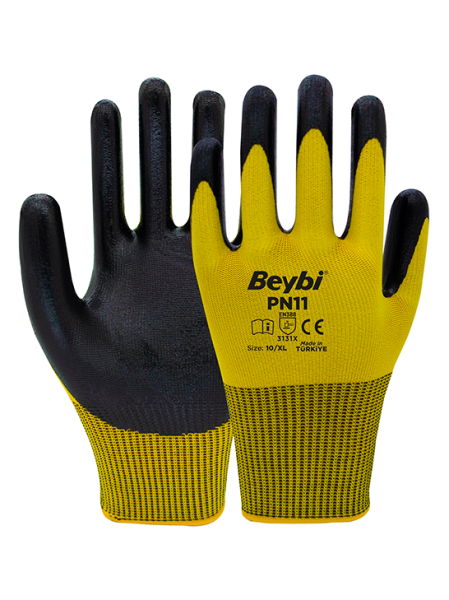 PN11 Polyester Örme Nitril Eldiven